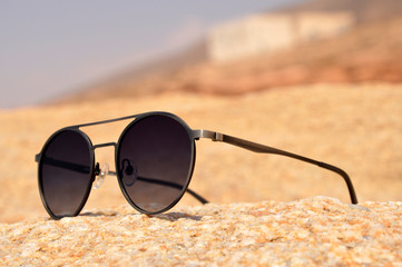 sunglasses on the beach