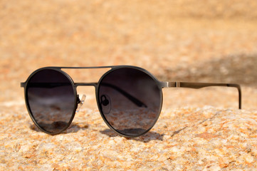 sunglasses on the beach