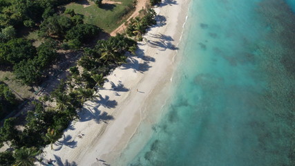 drone view island