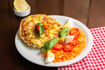 tarta de jamon y queso