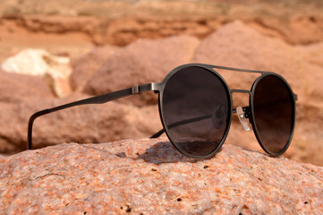 sunglasses on the beach