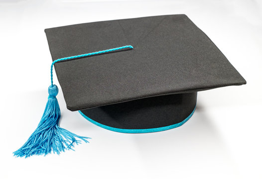 Graduation Cap On White Background