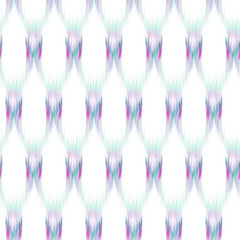 Ikat seamless colorful geometric pattern. Abstract background texture.	
