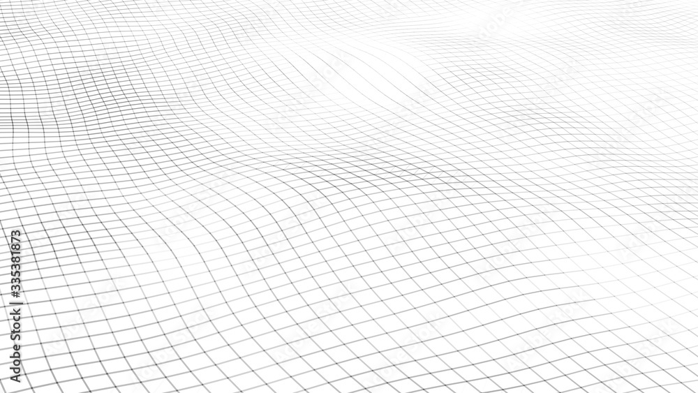 Poster vector perspective grid. network of connected lines.detailed lines forming an abstract background. v