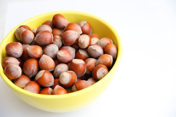 bowl of hazelnuts