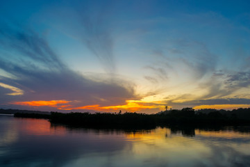 Bocas Del Toro Sunset Over Mangrove Islands