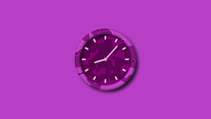 Pink dark wall clock icon,3d wall clock,clock icon,clock image,counting down clock