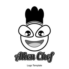alien chef logo template