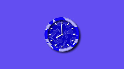 New blue clock icon,blue army design 3d wall clock,clock icon,wall clock