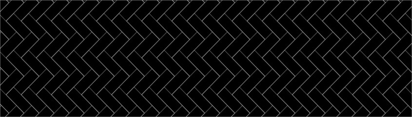 Geometric texture, repeating linear abstract pattern Thin black line vector pattern.Diagonally laid bricks Scandinavian style brick background for kitchen splash back Herringbone pattern.