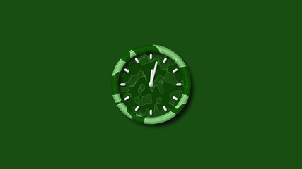 Best army design 3d wall clock,3d clock icon,green 3d wall clock