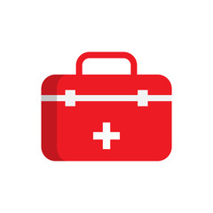 first aid kit. vector Simple modern icon design illustration.