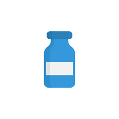 pill bottle. Simple modern icon design illustration.