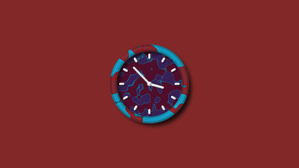 Amazing clock icon isolated,3d wall clock icon isolated,clock icon
