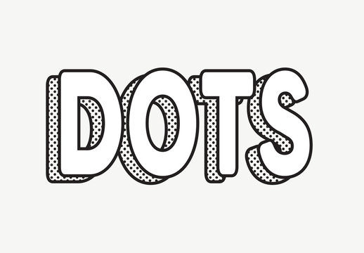 Polka Dot Text Effect