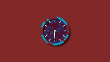Amazing clock icon isolated,3d wall clock icon isolated,clock icon