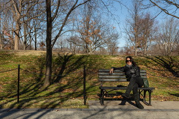 View of a park during the afternoon in Washington DC, USA.