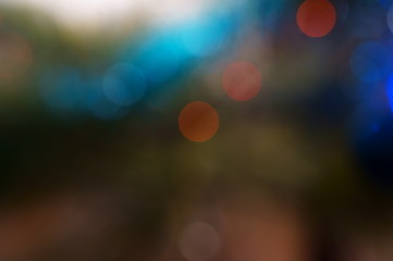 defocused lights blur