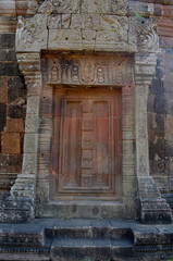 Fototapeta na wymiar The religious complex of Vat Phou is of Khmer architecture and Hindu religion