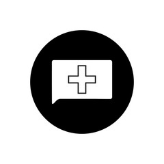 Fototapeta premium Medical Emergency Button icon. Editable Vector EPS Symbol Illustration.