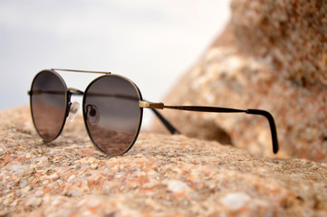 sunglasses on the beach