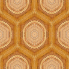 Wood decorative carved  tiles, 3d illustration