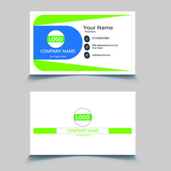 Print ready Modern presentation card. Vector business card template. Visiting card for business and personal use. Vector illustration design.