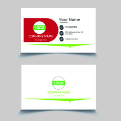 Print ready Modern presentation card. Vector business card template. Visiting card for business and personal use. Vector illustration design.