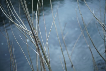 Sunlight in Water creating reflections outside in a landscape