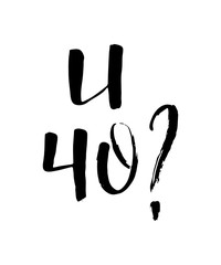 Russian calligraphic phrase. Hand drawn brush inspirational quote, ink pen lettering