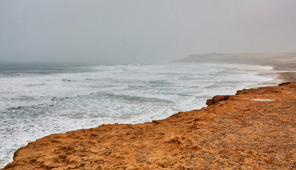 Atlantic ocean in a stormy weather, Essaouira