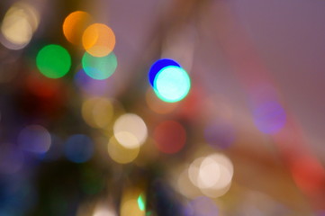 abstract christmas lights