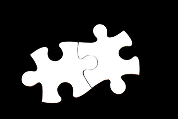 Obraz premium Puzzle Piece on black background