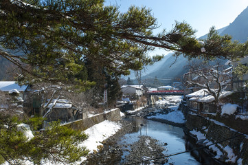 奈良の風景　雪景色