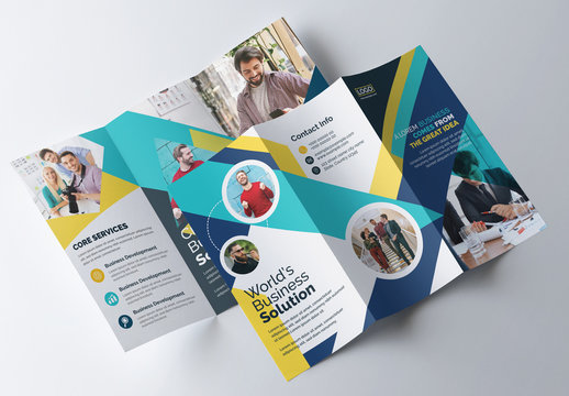 Colorful Tri-Fold Brochure Layout