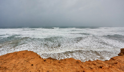 Atlantic ocean in a stormy weather, Essaouira