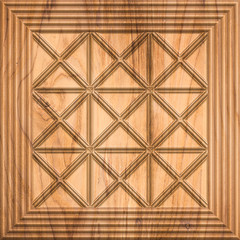 Abstract paneling pattern - seamless background, wood wall, decorative textures, natural structure, Interior Design wallpaper. Continuous replication- 3d illustration
