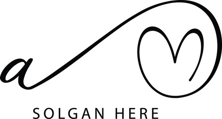 a wedding  signature logo design 