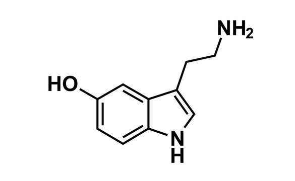 serotonin chemical formula