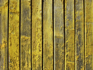 Old yellow painted boards for background
