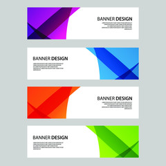 Fototapeta premium Vector Abstract banner web template