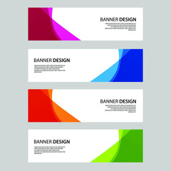 Obraz premium Vector Abstract banner web template