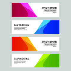 Fototapeta premium Vector Abstract banner web template