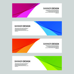 Fototapeta premium Vector Abstract banner web template