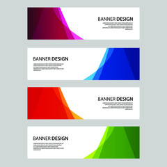 Naklejka premium Vector Abstract banner web template