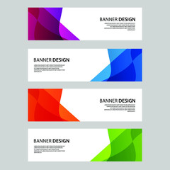Naklejka premium Vector Abstract banner web template