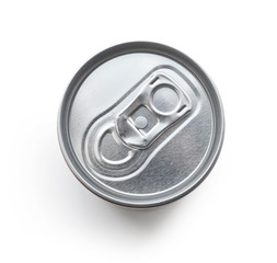 cola can on white background