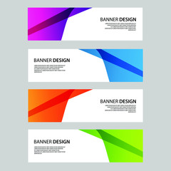 Fototapeta premium Vector Abstract banner web template