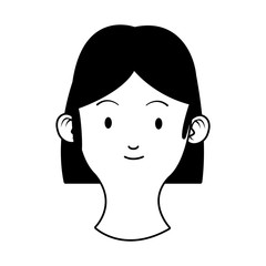 head young woman avatar character