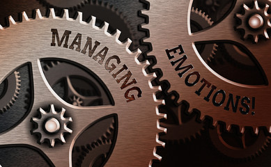 Conceptual hand writing showing Managing Emotions. Concept meaning ability be open to feelings and modulate them in oneself